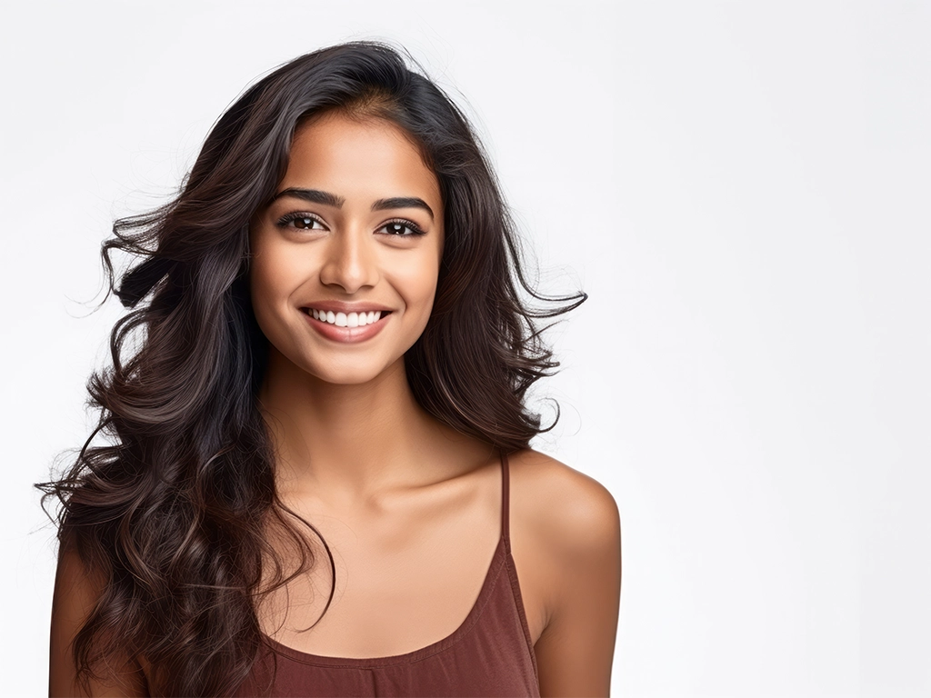 beautiful young model woman smiling with clean teeth_LG